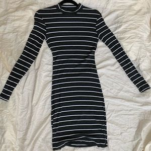 American Apparel striped bodycon dress